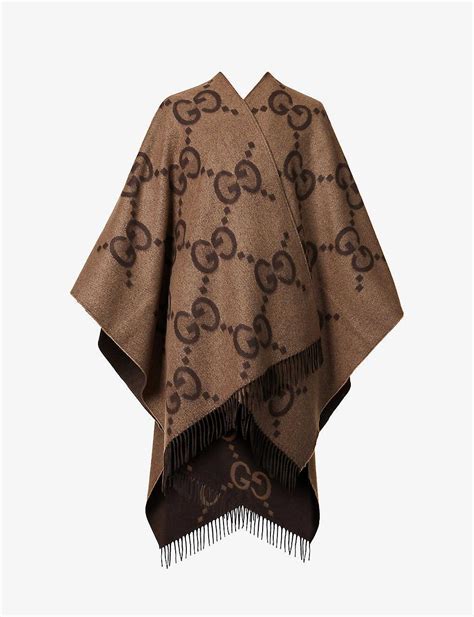 poncho gucci cammello|Gucci .